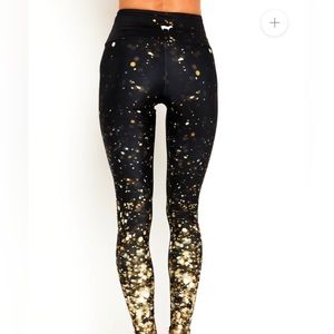 Goldsheep Falling Lights Glitter High Waist Legging - L